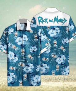 Aloha Rick And Morty Hawaiian Shirt Hibiscus Flowers Pattern Summer Holiday Gift