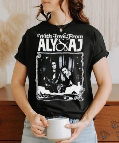 Aly and Aj with love from london 2023 art design t shirt