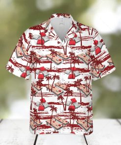 Amazing Cornhole Red Palm Tree Unisex Hawaiian Shirts