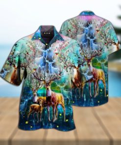 Amazing Deer Full Printing Hawaiian Shirt