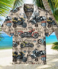 Amazing Vintage Motorcycles On Route Hawaiian Shirt