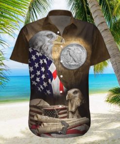 American Flag Eagle We The People Hawaiian Aloha Shirt