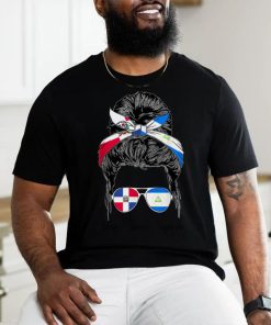 American Woman Dominican Republic Girl Nicaragua Flag T Shirt