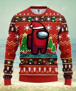 Among Us Red Ugly Christmas Sweater Amazing Gift Men And Women Christmas Gift