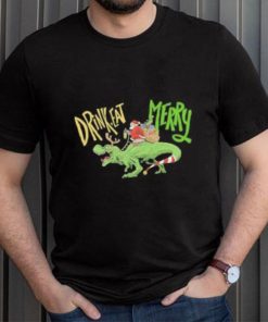 Anti Christmas Santa Claus Dinosaur Shirt