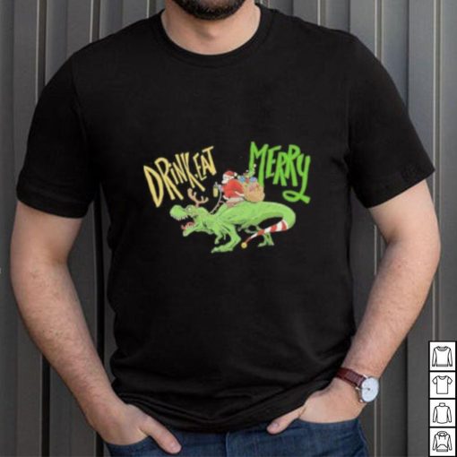 Anti Christmas Santa Claus Dinosaur Shirt