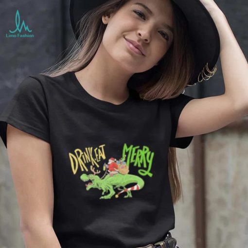 Anti Christmas Santa Claus Dinosaur Shirt