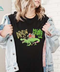 Anti Christmas Santa Claus Dinosaur Shirt