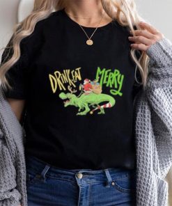 Anti Christmas Santa Claus Dinosaur Shirt