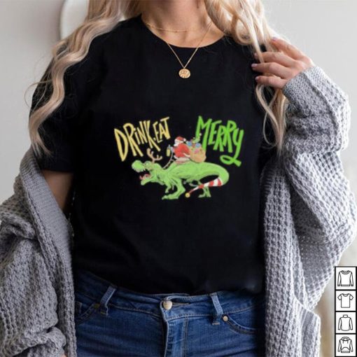 Anti Christmas Santa Claus Dinosaur Shirt