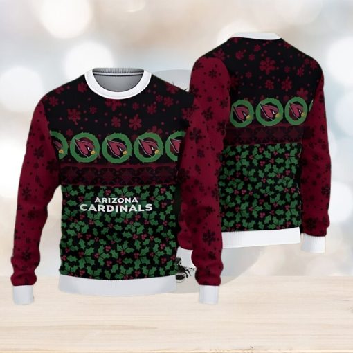 Arizona Cardinals Fans Pattern Holiday Knitted Christmas Sweater