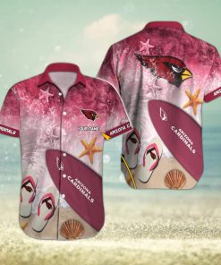 Arizona Cardinals Surfboard Pattern Custom Name Hawaiian Shirt