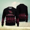 Miami Marlins Football Team Logo Ugly Christmas Sweater Custom Name Christmas For Fans