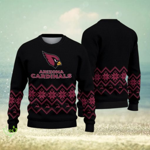 Arizona Cardinals Vintage Snowflake Christmas Pattern Ugly Christmas Sweater Christmas Gift For Family