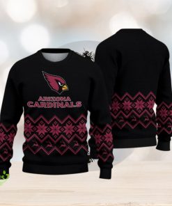 Arizona Cardinals Vintage Snowflake Christmas Pattern Ugly Christmas Sweater Christmas Gift For Family