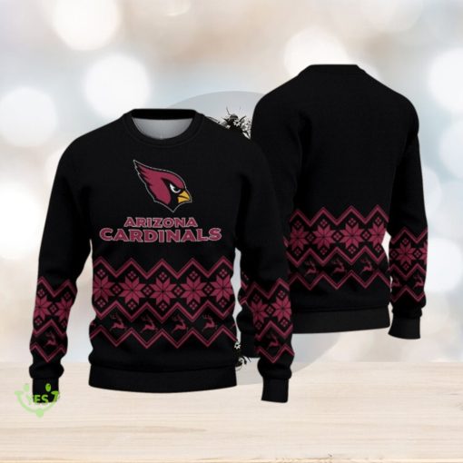 Arizona Cardinals Vintage Snowflake Christmas Pattern Ugly Christmas Sweater Christmas Gift For Family