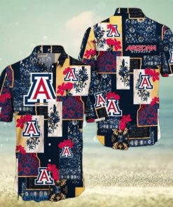 Arizona Wildcats Map US Pattern Hawaiian Shirt Short Sleeve For Men And Women