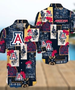 NCAA Arizona Wildcats Flower Hawaiian Shirt 3D Shirt, Arizona Wildcats  Football Gifts For Dad - T-shirts Low Price