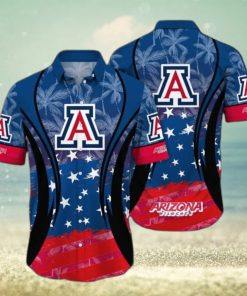 Arizona Wildcats NCAA Flag American Hawaiian Shirt Short Sleeve