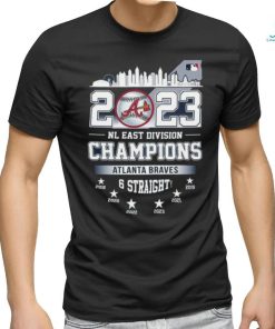 Congrats Atlanta Braves Are MLB NL East Champions 2023 For The 6 Straight  Season Unisex T-Shirt - Mugteeco