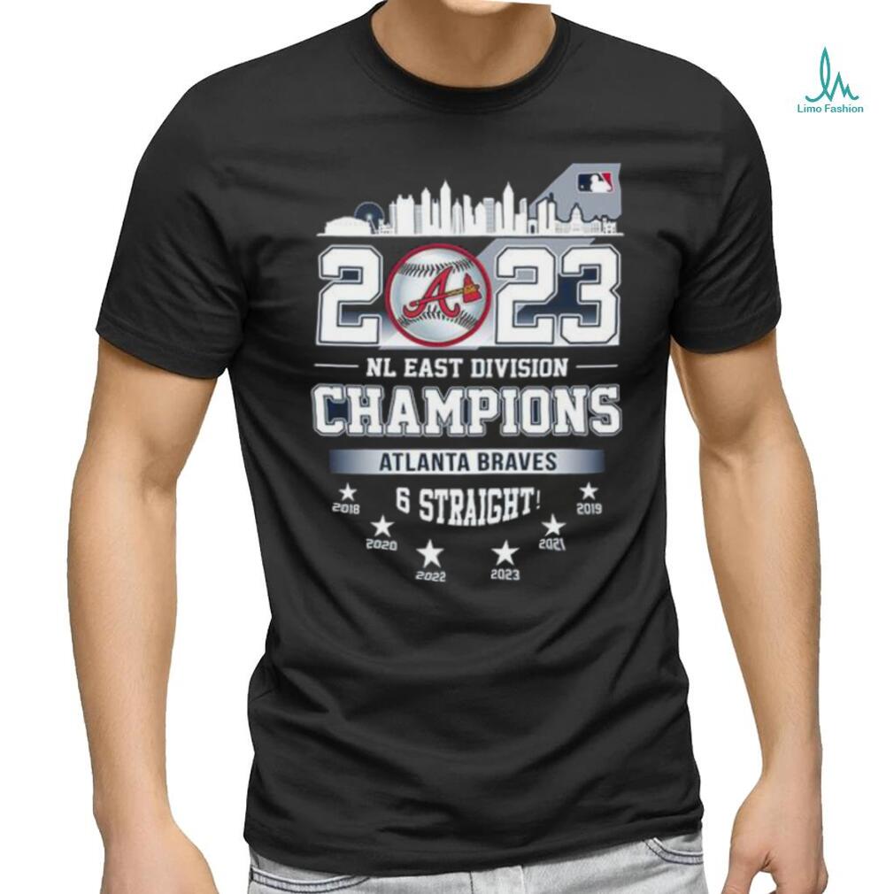 Atlanta Braves mascot Six Straight NL East 2023 Champions 6X Champs shirt,  hoodie, sweater, long sleeve and tank top