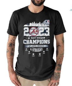 Atlanta Braves 2023 NL East Division Champions 6 Straight shirt