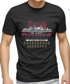Atlanta Braves 2023 Nl East Champions Players Name Skyline Shirt
