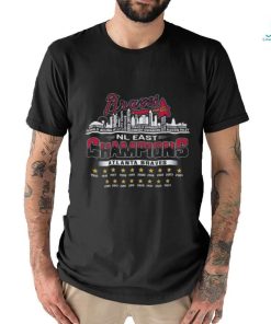 Atlanta Braves Skyline Players Name Nl East Champions 2023 Shirt