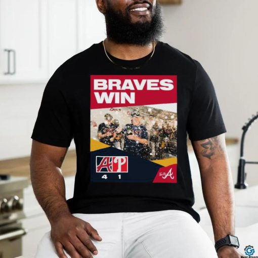 Atlanta Braves 4 1 Phillies Sep 13, 2023 NL East Final Score Shirt