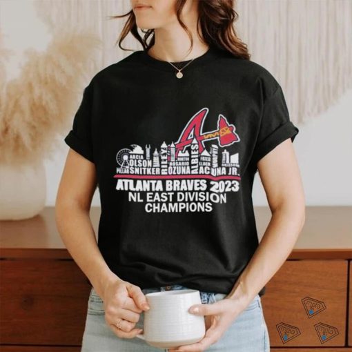 Atlanta Braves City Players Names 2023 NL Division Champions Shirt