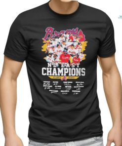 Atlanta Braves NL East Champions 2023 signatures shirt