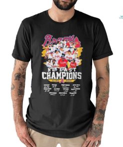 Atlanta Braves NL East Champions 2023 signatures shirt