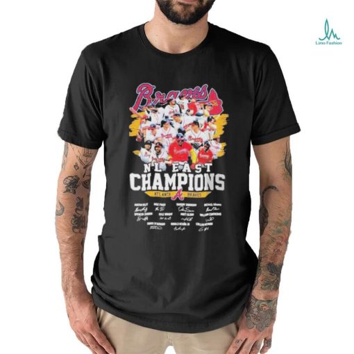 Atlanta Braves NL East Champions 2023 signatures shirt