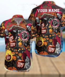 Atlanta Falcons NFL Hawaiian Shirt Custom Name Halloween Hot Trending 2023