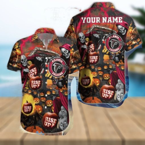 Atlanta Falcons NFL Hawaiian Shirt Custom Name Halloween Hot Trending 2023