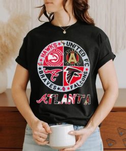 Atlanta skull Atlanta Falcons and Atlanta Braves sport logo shirt