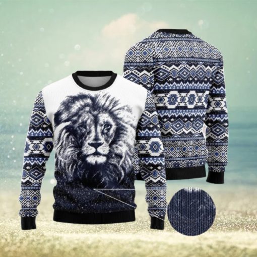 Awesome Lion Ugly Christmas Sweater AOP All Over Printed Sweater