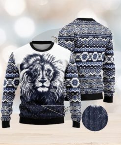 Awesome Lion Ugly Christmas Sweater AOP All Over Printed Sweater