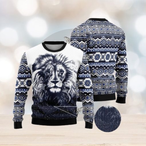 Awesome Lion Ugly Christmas Sweater AOP All Over Printed Sweater