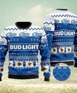 B U D Light Beer 3d All Over Printed Ugly Christmas Sweater