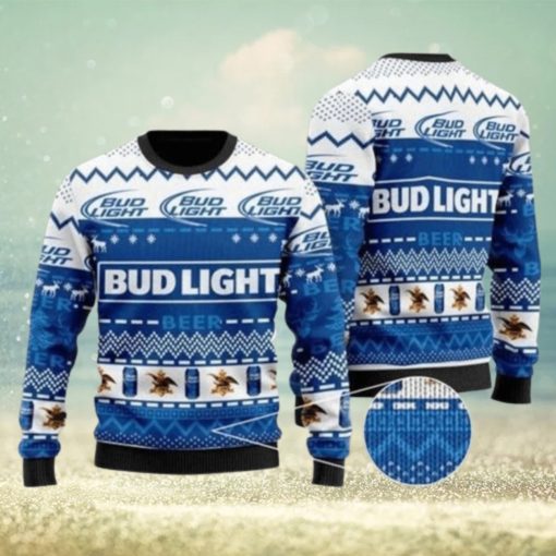 B U D Light Beer 3d All Over Printed Ugly Christmas Sweater