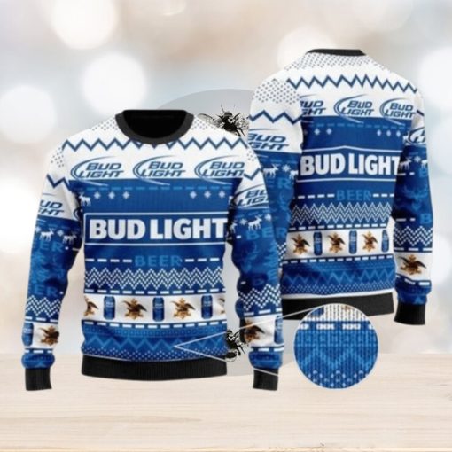 B U D Light Beer 3d All Over Printed Ugly Christmas Sweater