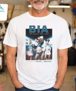 BIA The Really Her Tour Dates 2023 Merch, BIA The Really Her Tour With Lakeyah And Lebra Jolie Shirt, BIA 2023 fall North American Tour Tee, BIA Las Vegas T Shirt