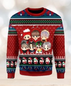 BTS Cute Gift Ugly Christmas Sweater Xmas Gift Men And Women Christmas Sweater