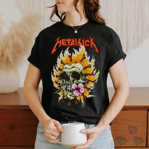 BURNING FLOWER T SHIRT