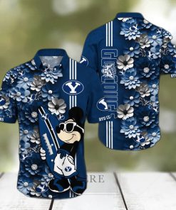 BYU Cougars Aloha Mick Pattern Hawaiian Shirt For Fans