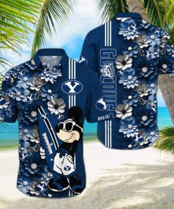 BYU Cougars Aloha Mick Pattern Hawaiian Shirt For Fans