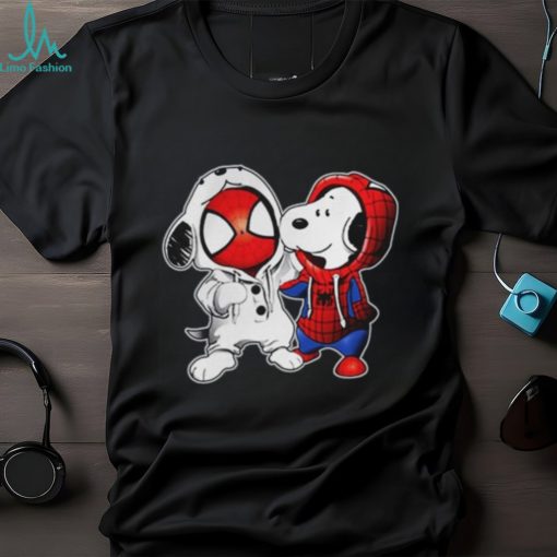 Baby Snoopy And Spiderman T shirt Hoodie Sweater