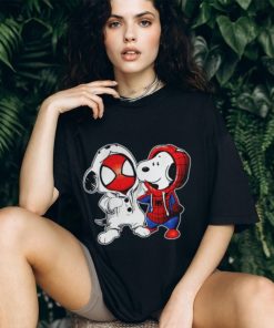 Baby Snoopy And Spiderman T shirt Hoodie Sweater