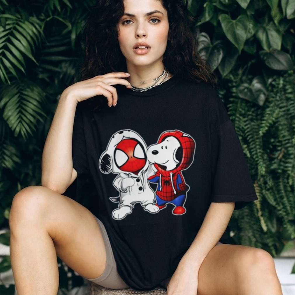Baby Snoopy And Spiderman T shirt Hoodie Sweater Baby Snoopy And Spiderman T shirt Hoodie Sweater